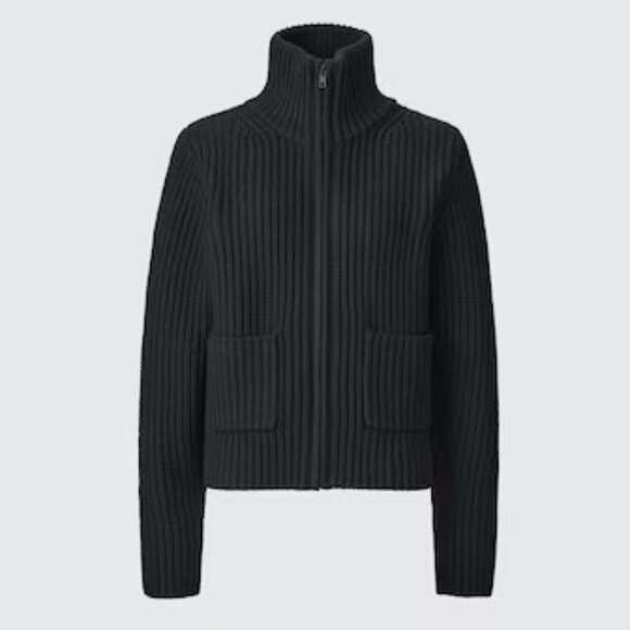 Uniqlo Lambswool Blend Zip-Up Jacket - Picture 1 of 6